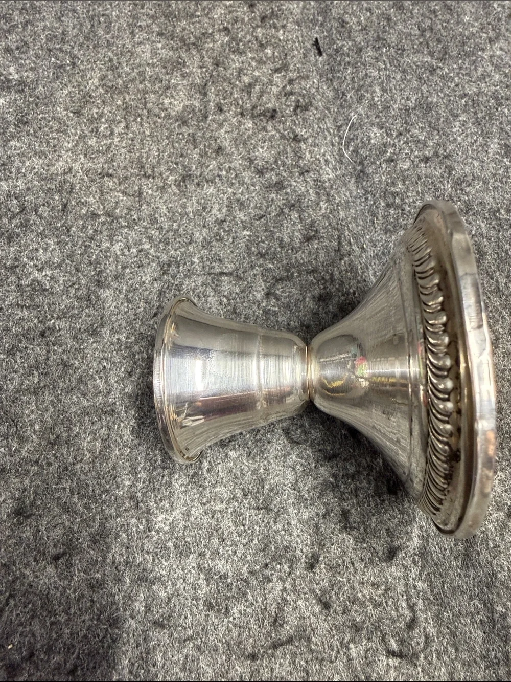Sterling-Style Silver Candlestick Pair - Silver Home Accent